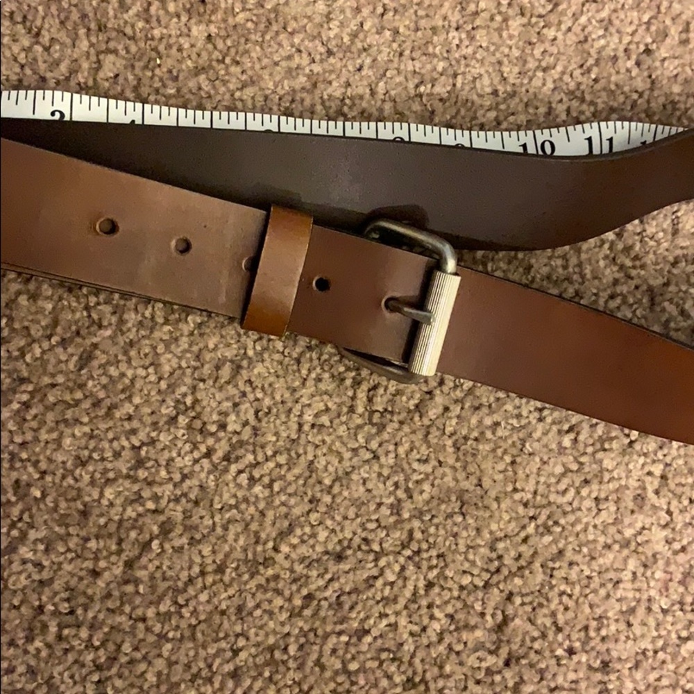 Brown leather belt